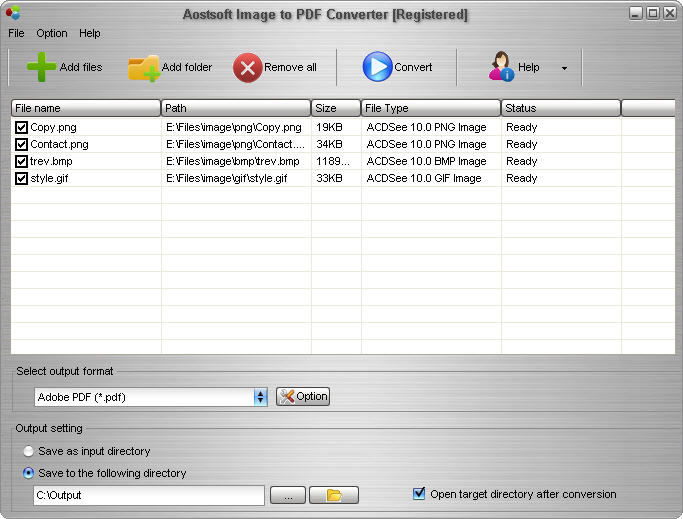 Aostsoft Image to PDF Converter 4.0.2 full