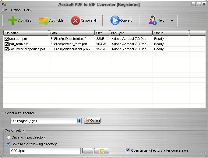 Aostsoft PDF to GIF Converter 4.0.2 full